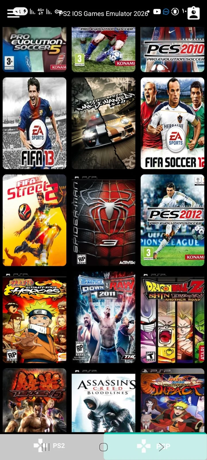 PS2 ISO Games Emulator 2026 screenshot
